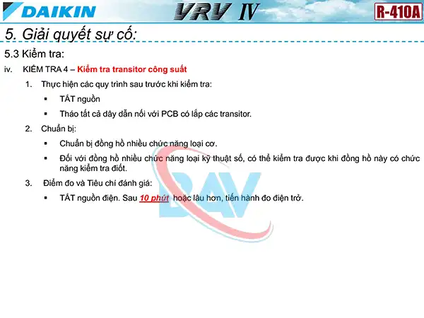 Kiểm tra transitor công suất