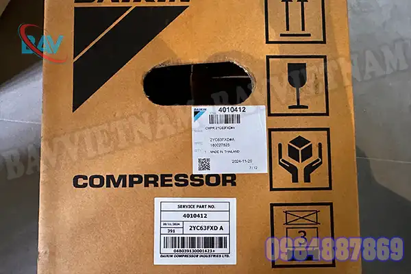 Máy Nén Daikin 2YC63FXD - 391 - 4010412