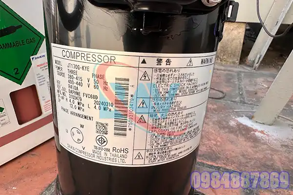 Máy nén Daikin JT170G-KYE@T 7509 - 4024744